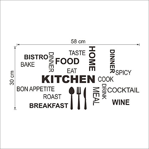 Malloom-cocina-patrn-de-Carta-desmontable-vinilo-Pegatinas-de-pared-Mural-Decal-Cotizaciones-Arte-Decoracin-Del-Hogar
