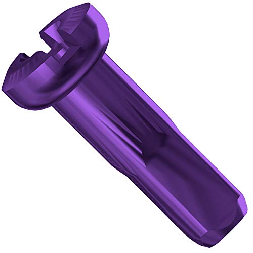 Sapim Polyax Alloy 14 Gauge Spoke Nipples, 14mm, Purple