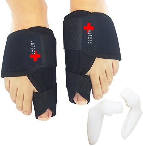 Bunion Corrector Toe Separators Splint Set | Orthopedic Pain Relief for Feet | Toe Cushions and Straightener Brace for Day and Night Foot Care Support