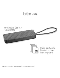 HP Spectre portátiles de carga base de carga para HP USB C (de viaje con VGA, HDMI, Ethernet, y múltiples puertos USB)