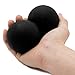 Sportsun Double Lacrosse Massage Ball for Thoracic Spine, Peanut Massage ball - Upper Back, Neck for Mobility Work, Black Color