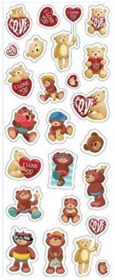 Fun Stickers Teddy Love 807