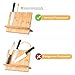BAYKA Knife Block Magnetic Knife Holder with Powerful Magnet, 100% Pure Bamboo Large Capacity Knife Organizer Block, Double Side Strongly Magnetic Kitchen Utensil Display Stand