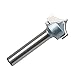 Point Router Bit, EnPoint Beadboard Router Bit with Tungsten Steel Blade Woodworking Carbide-Tipped 1/4