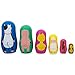 BestPysanky Set of 6 Cow, Pig, Chicken, Lamb, Horse & Duck Farm Animals Plastic Nesting Dolls 4.5 Inches