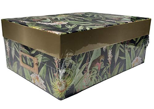 Recollections Photo Storage Memory Decorative Box ~ Jungle Leopard