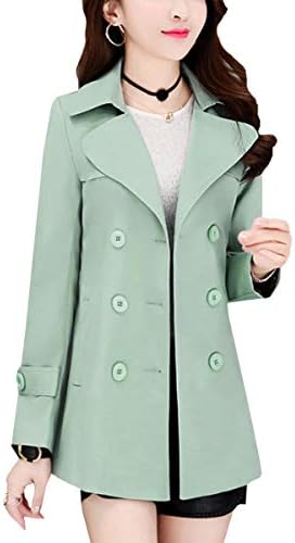 【在庫限り】[スカイシイ] 4カラー トレンチコート コート ショート丈 シンプル アウター レディース S~2XL