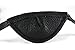 Leather Eyepatch. Slight Convex Eye Patch (Right Eye, Black)