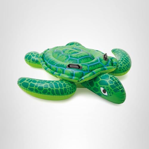 INTEX Lil\' Sea Turtle Inflatable Pool Float: Animal Pool Toy For Kids - 2 Heavy-Duty Handles - 88lb Weight Capacity - 59 x 50 - For Ages 3+