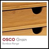 Osco Bamboo Square Pen Pot Desk Tidy 10.2 cm Office Organizer view 11