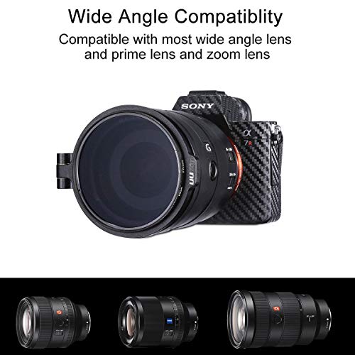 Filter Ring Adapter, Camera Lens Filter Metal Stepping Ring Rapid Filter System Compatible for Canon Nikon Sony Olympus DSLR Camera, 49/58/67/72/77/82mm Available, 1 Pack