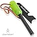 Überleben | Zünden Lødern Ferro Rod Fire Starter Survival Tool – Up to 20,000 Strikes, Compact Fire Steel with Handle, Multi-Tool Striker & Lanyard – Waterproof Camping Essentials (Lumen)