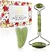 J'ade UPGRADED Durable Jade Face Roller with Gua Sha for Slimming and Reducing Skin Wrinkles Massage & Firming Rejuvenate Tool GREAT for Eyes and Neck 100% Natural - by Fushay. primary