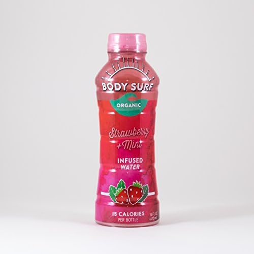 BODY SURF - Strawberry Mint Organic Infused Water (12 pack tray)
