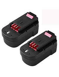 Batería de 3,6 Ah Ni-Mh HPB18 para Black and Decker 18 V batería de alta capacidad para B&D 18 V HPB18-OPE244760-00 A1718 FSB18 FS18FL Firestorm herramientas de alimentación inalámbricas 2 paquetes