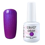 Elite99 Soak-Off UV LED Gel Polish Nail Art Manicure Lacquer 255 Pearl Rose Violet 15ml