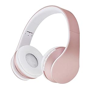Andoer-Wireless-Bluetooth-Over-Ear-Stereo-Foldable-Headphones-Wireless-and-Wired-Mode-Headsets-with-Soft-Memory-Protein-Earmuffs-wMic-for-Mobile-Phone-PC-LaptopRose-Gold Andoer Wireless Bluetooth Over Ear Stereo Foldable Headphones, Wireless and Wired Mode Headsets with Soft Memory-Protein…