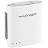 RAVPower FileHub, Wireless Travel Router, Access Point Micro SD Card USB Reader Hard Drive Companion DLNA NAS Sharing Media Streamer 6000mAh External Battery, White