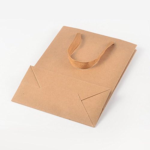 PH PandaHall 10pcs Kraft Gift Bags with Handle - Image 3