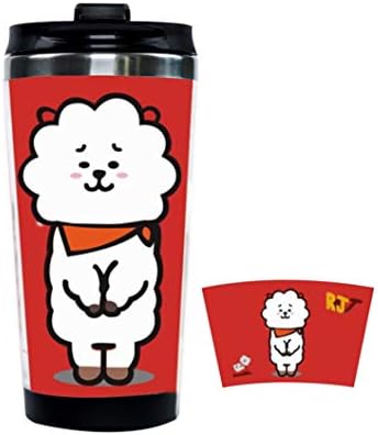 yuangong worthy Kpop BTS Bangtan Boys Love Yourself HER Stainless Steel Drinking Bottle Double Wall Insulated Travel Camping Hiking Cycling Cup(None BXB246 RJ)