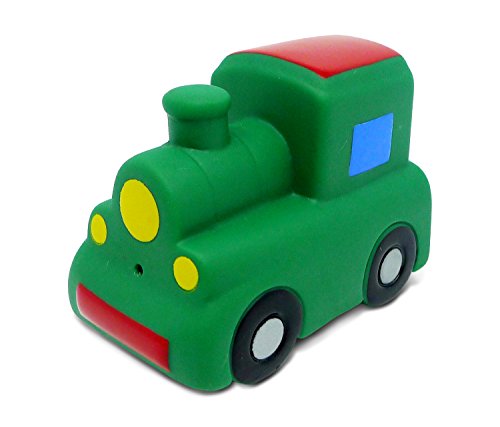 Puzzled Train Bath Buddy Squirter Green 3 Inch