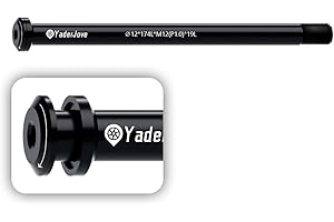 YADERJOVE Thread Pitch 1.0mm Bicycle Hub Thru Axle Adapter Boost Forks Quick Release (12mm x 120/124/138/160/168/174/180/185mm)
