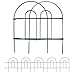 Amagabeli Decorative Garden Fence 18in x50ft Rustproof Green Iron Landscape Wire Folding Fencing Ornamental Panel Border Edge Section Edging Patio Flower Bed Animal Barrier for Dog Outdoor Fences FC02