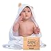KeaBabies Hooded Baby Towel for Newborn - Viscose Derived from Bamboo Large Baby Bath Towels with Hood for Boys, Girls, Toddler, Extra Absorbent & Soft Newborn Bath Essentials (Bear)
