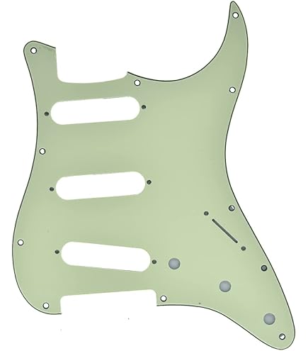 Amazon.com: Dopro Mint Green 11 Hole Strat Style Guitar Pickguard