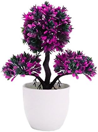 Simulated Potted Green Plant Bonsai Artificial Plastic Trees in Pots Plants Potted Decor Garden Yard Outdoor Indoor