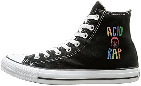Black Chance The Rapper Rapper Acid Rap Canvas Shoes For Men Women High Top Canvas Sneakers 35