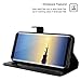 Tocol For Galaxy Note 8 Case, [Stand Feature] Premium PU Flip Leather Wallet Protective Case Cover Magnetic Closure With Card Slots for Samsung Galaxy Note 8 - Black