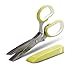 Orblue Herb Scissors, Food Cutter Shears with Five 3-Inch Blades, Chopper Blade Cover Included (1-Pack)