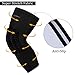RoryTory Padded Compression Leg Sleeves Basketball Knee Pads Brace Support for Football Volleyball Baseball Soccer Tennis Sports Protection Men Women Adults - (1 Pair) Large Size | Solid Black