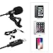 Gepege Microphone Professional for iPhone Grade Lavalier Lapel Omnidirectional Phone Audio Video Recording Lavalier Condenser Microphone (iOS 1.5m)