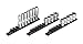 ARES 70345-3-Piece 1/2-Inch Drive Aluminum Socket Organizer Set - Store up to 10 Sockets on Each Rail and Keep Your Tool Box Organized