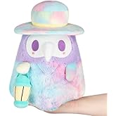 Squishable - Mini Tie Dye Plague Doctor - The Mysterious Doctor Plague Collection - 10.5 in - Soft Toy Collectible Stuffed Animal - Glow in The Dark