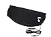TOOKS NextGen SPORTEC Band (Fleece) - Headphone Headband with Integrated Removable Headphones | New Inline Remote with Microphone, Volume Adjust and Music/Call Control | Color: Black