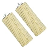 Niteangel Wooden Small Animal Cage Toy, Teeth Grinding Chew Toy for Hamster Rat Chinchilla, Wooden Cage Platform, 2 Pack
