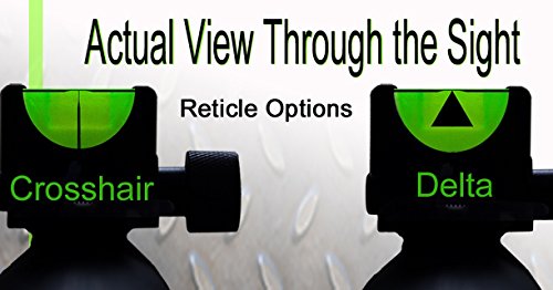 SeeAll The Original Open Sight Gen-1 | Tactical Gun Sight Replacement | Ultra Fast Target Acquisition | Picatinny Rail Mount Compatible for Rifle, Shotgun, Pistol | No Battery Needed (Delta Reticle)