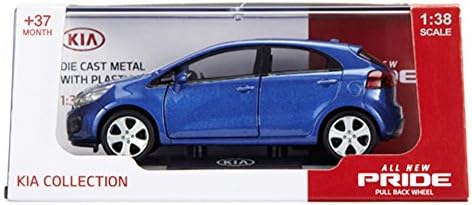 KIA Pride 1:38 Die Cast Metal Car- Blue