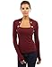 PattyBoutik Women Bolero Button Long Sleeve Blouse (Burgundy Small)