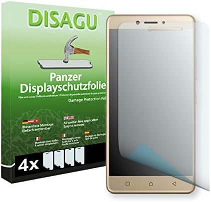 DISAGU 4 x Armor screen protector for Lenovo K6 Note screen fracture protection film (intentionally smaller than the display due to its curved surface)