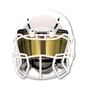 EliteTek Color Football Visor, fits Most Helmet Brands