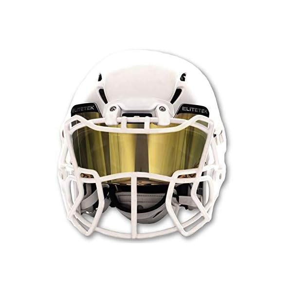 EliteTek Color Football Visor, fits Most Helmet Brands