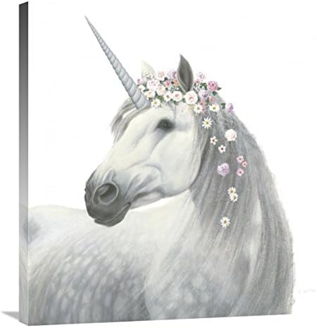 Global Gallery James Wiens, Spirit Unicorn II Square' Giclee Stretched Canvas Artwork, 30 x 30"