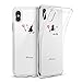 iPhone X Case, iPhone 10 Case, ESR Clear Soft Cute Cartoon Pattern Design [Slim Fit][Supports Wireless Charging] TPU Transparent Protective Cover for iPhone 5.8 inches (Evil)