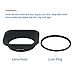 Haoge 55mm Square Metal Screw-in Mount Lens Hood Shade for Leica APO-Summicron-M 90mm f/2 ASPH E55, Summicron-R 50mm f2 E55, Summilux-R 50mm f/1.4 E55, Elmarit-R 28mm f2.8 35 mm f/2.8 E55 Lens