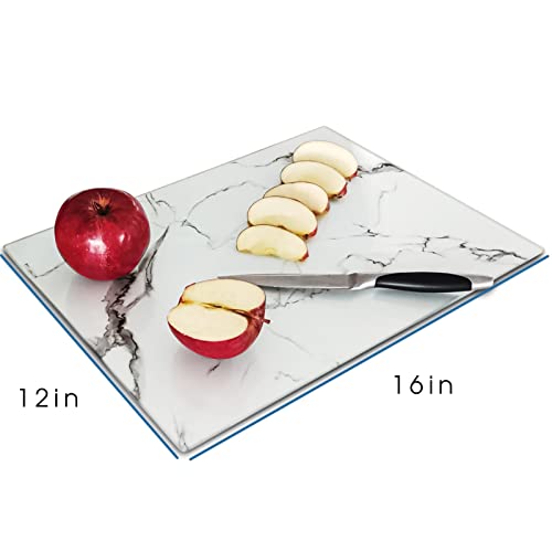 VASUHOME Glass Cutting Board, 16 * 12 inch Set of 1 Tempered Glass