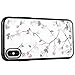 WATACHE Case for iPhone Xs Max, Glitter Diamond Floral Branch Design Clear Back + Electroplated Hard PC Frame Scratch Resistant Slim Case for iPhone Xs Max (6.5 Inch) (Black)